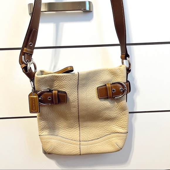 Coach Tan Leather Soho Tote Shoulder Bag S771 - Picture 1 of 15